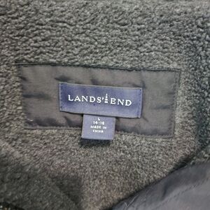 Lands End Women's Long Black Jacket
